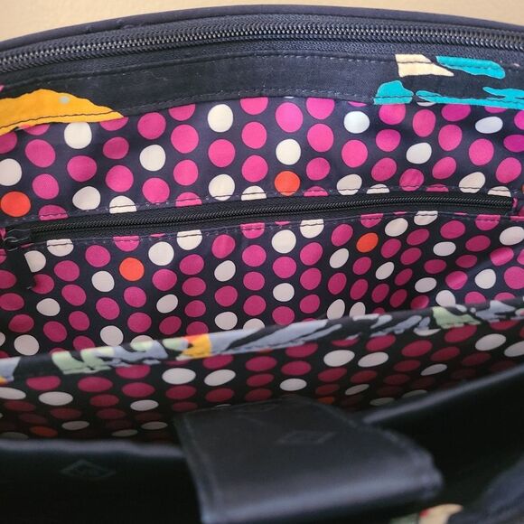 vera bradley butterfly flutter double handle travel laptop bag retired - Picture 8 of 10
